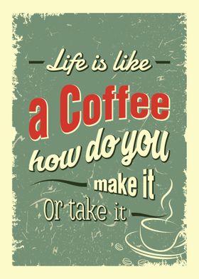 Retro Coffee Poster