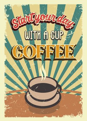 Retro Coffee Poster