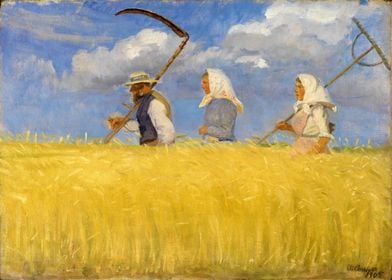 Harvesters by Anna Ancher 