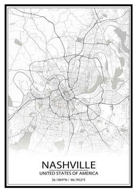 Nashville White Map