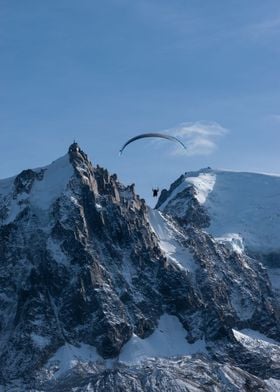 paraglider aiguille midi