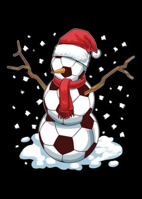 Funny Christmas Soccer Bal