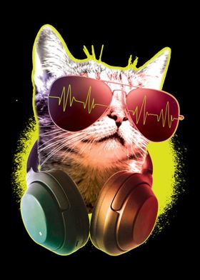 Rainbow Music Cat Kitty Do