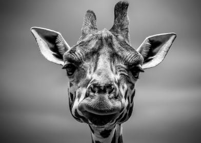 Giraffe in monotone