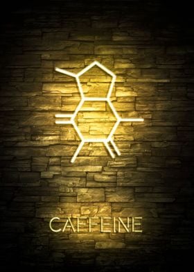 CAFFEINE NEON MOLECULE