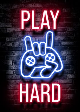 Play hard gaming quote