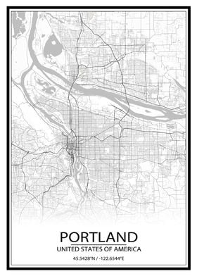 Portland White Map