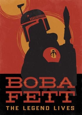 Posters Pictures, Book | Displate Unique Fett Prints, Paintings Metal The Online Of - Boba Shop