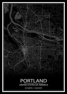 Portland Black map