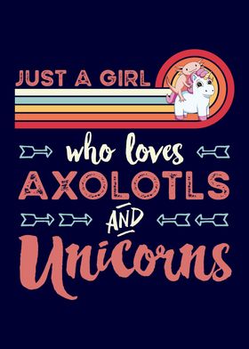 Cute Axolotl Unicorn Gift