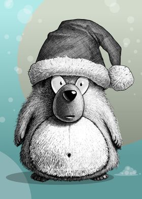 Bear With Christmas Hat