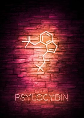 PSYLOCYBIN NEON MOLECULE