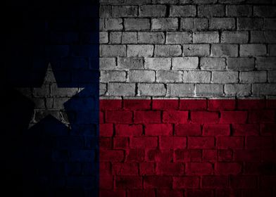 Flag of State Texas Grunge