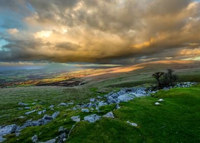 Dramatic rain clouds