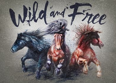 Horses Wild and Free Bg