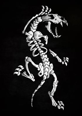 panther skull tattoo