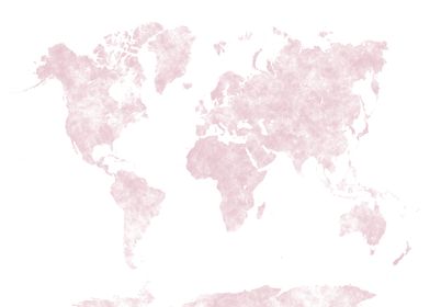 world map in soft pastel 