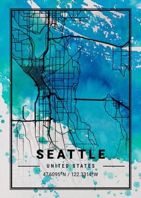 Seattle Antlia Watercolor 