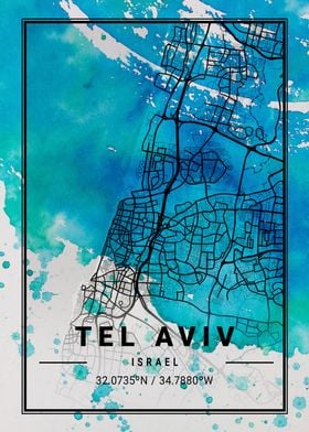 Tel Aviv Antlia Watercolor