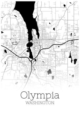 Olympia Washington map