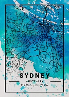 Sydney Antlia Watercolor M