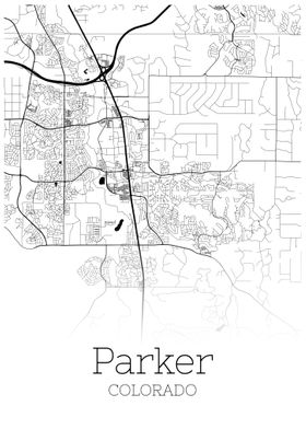 Parker Coloroda city map