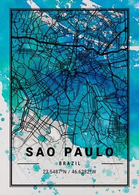 Sao Paulo Antlia Watercolo