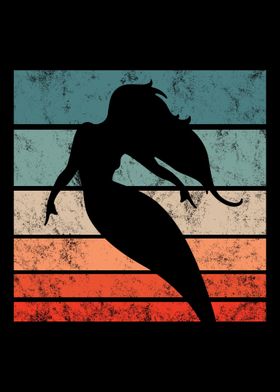 Mermaid Retro Vintage