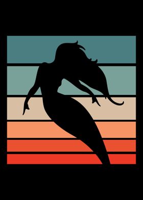 Mermaid Retro Vintage