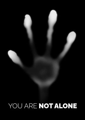 Dark Alien Hand print