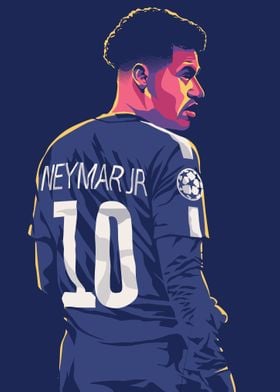 Neymar JR' Poster by Agus Nitsuga | Displate