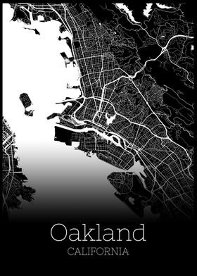 Oakland California map