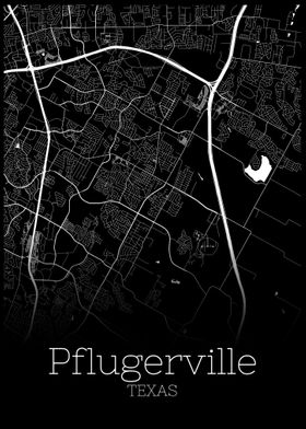 Pflugerville Texas map