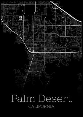 Palm Desert California map