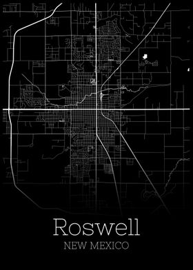 Rosewell New Mexico map