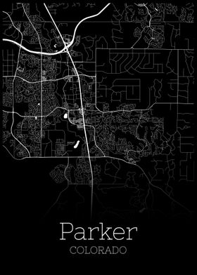 Parker Colorado map