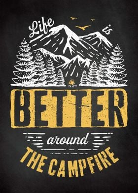 Camping Quote Campfire