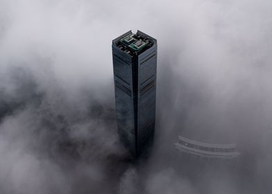 Skyscraper in Sea of Cloud