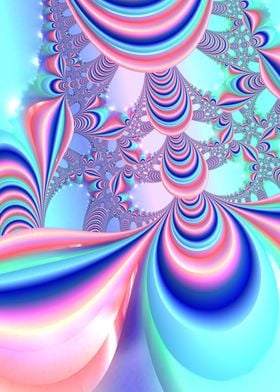 Funky Jewel Tone Fractal 