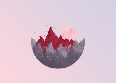 The red mountains