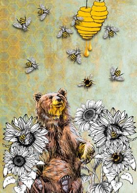 Bear and bee