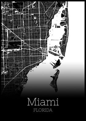 Miami Florida map