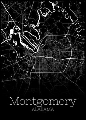 Montgomery Alabama map