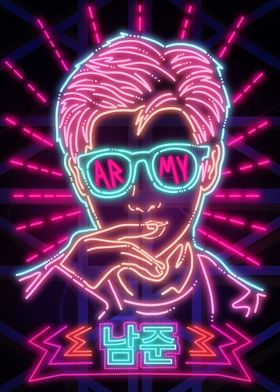 Armys Leader Neon Art