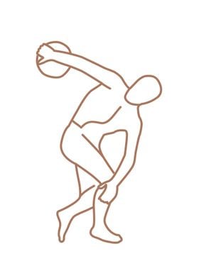 Discobolus sculpture