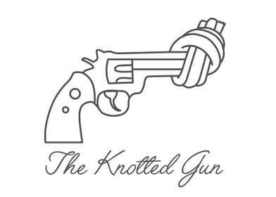 Knotted gun sculpture