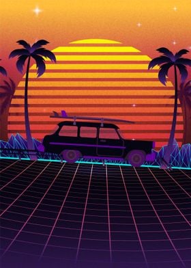 Drive Sunset Synthwave