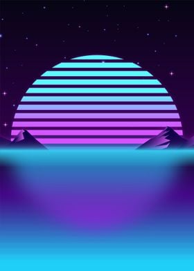 Calming Neon Sunset