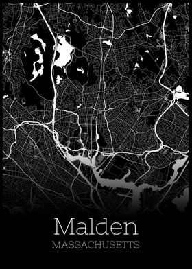 Malden Massachusetts map