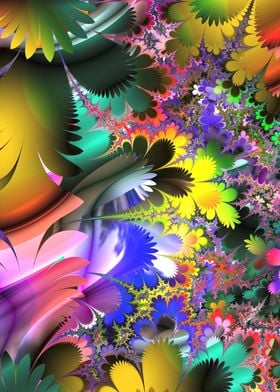 Vibrant Colorful Fractal